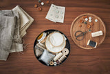 Storage Case - Two Sizes - Steel + Wood from Yamazaki Home