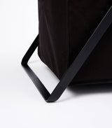 Laundry Hamper with Cotton Liner - Two Sizes - Steel + Cotton from Yamazaki Home