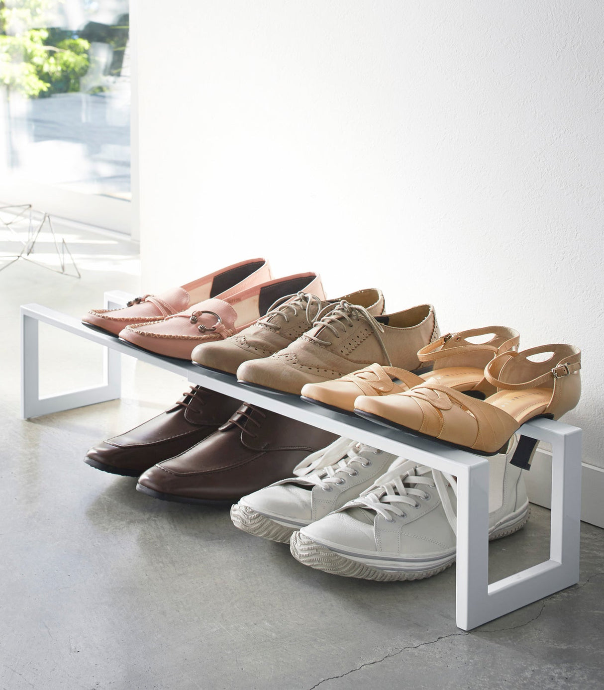 Expandable Shoe Rack - Two Sizes - Steel from Yamazaki Home