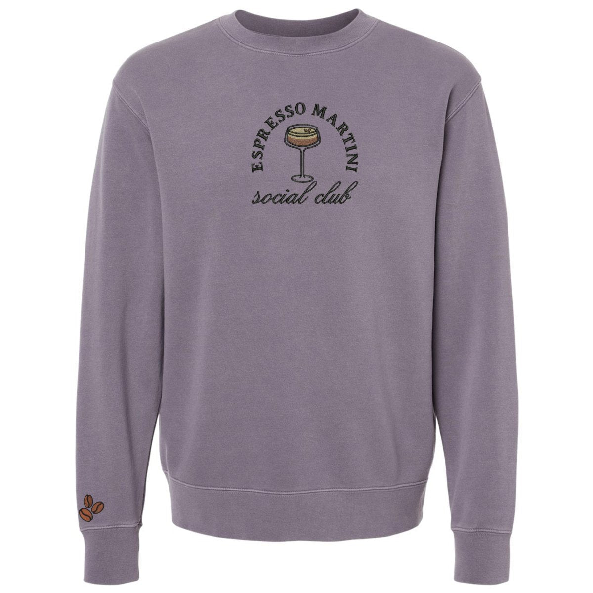 'Espresso Martini Social Club' Cozy Crew from United Monograms