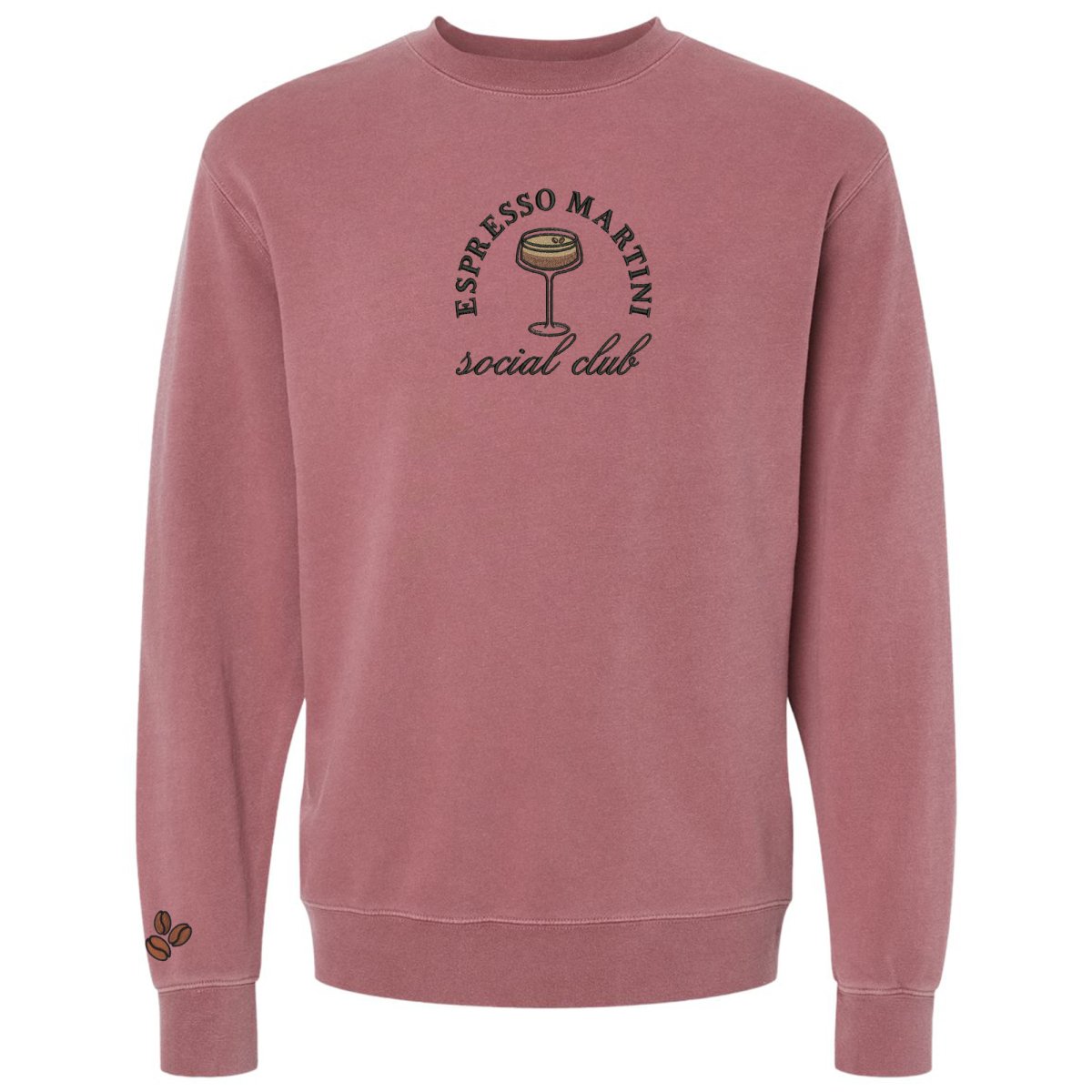 'Espresso Martini Social Club' Cozy Crew from United Monograms