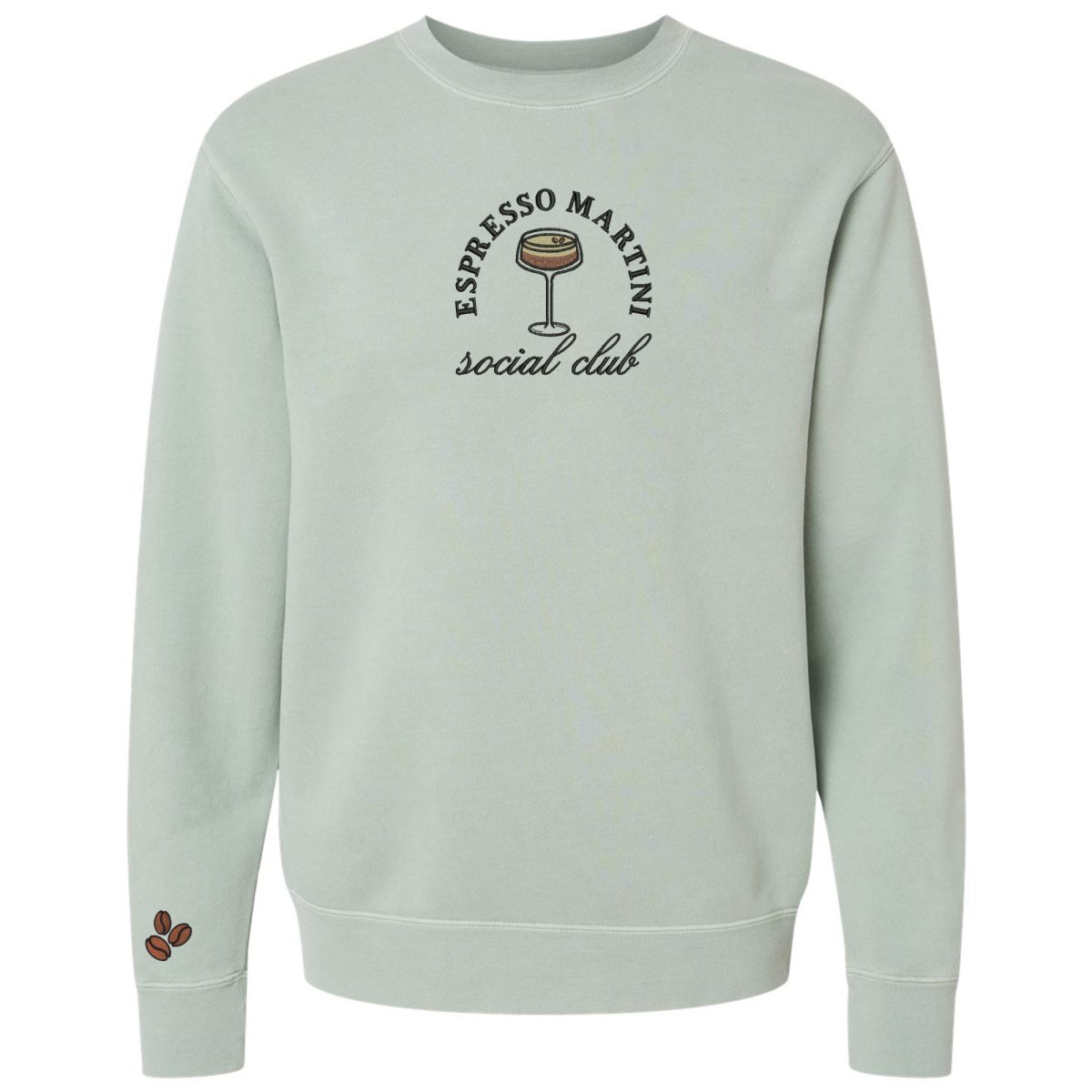'Espresso Martini Social Club' Cozy Crew from United Monograms
