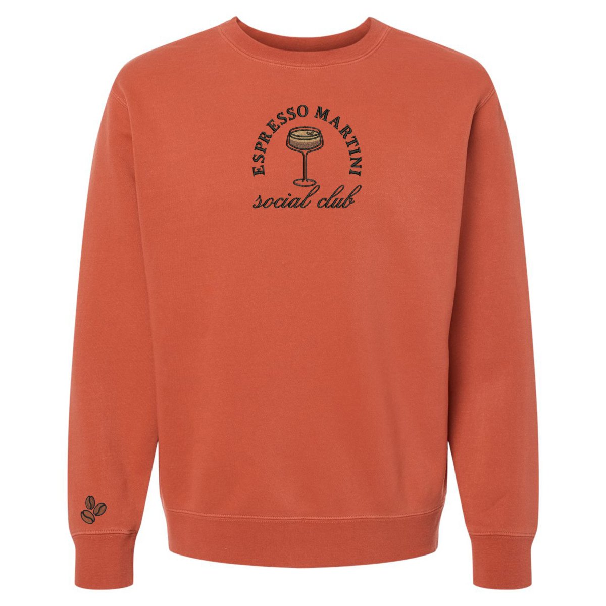 'Espresso Martini Social Club' Cozy Crew from United Monograms
