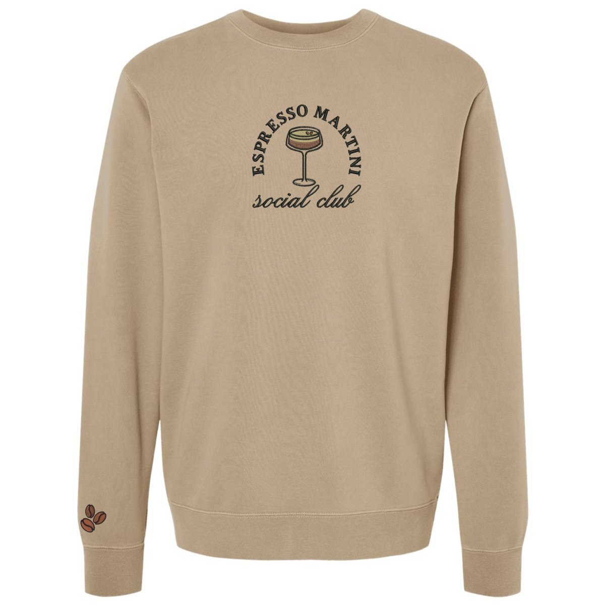 'Espresso Martini Social Club' Cozy Crew from United Monograms