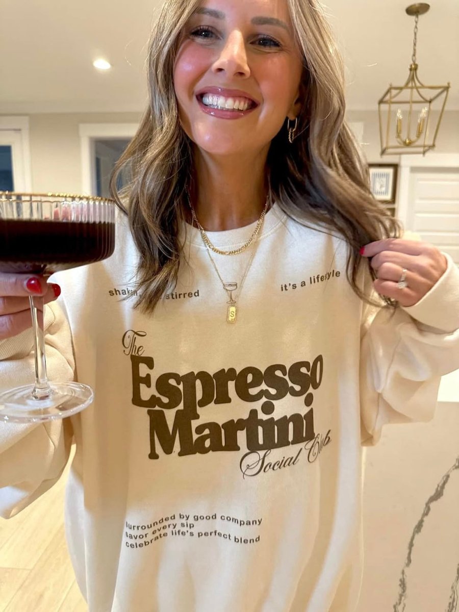 ‘Espresso Martini Social Club' Crewneck Sweatshirt from United Monograms