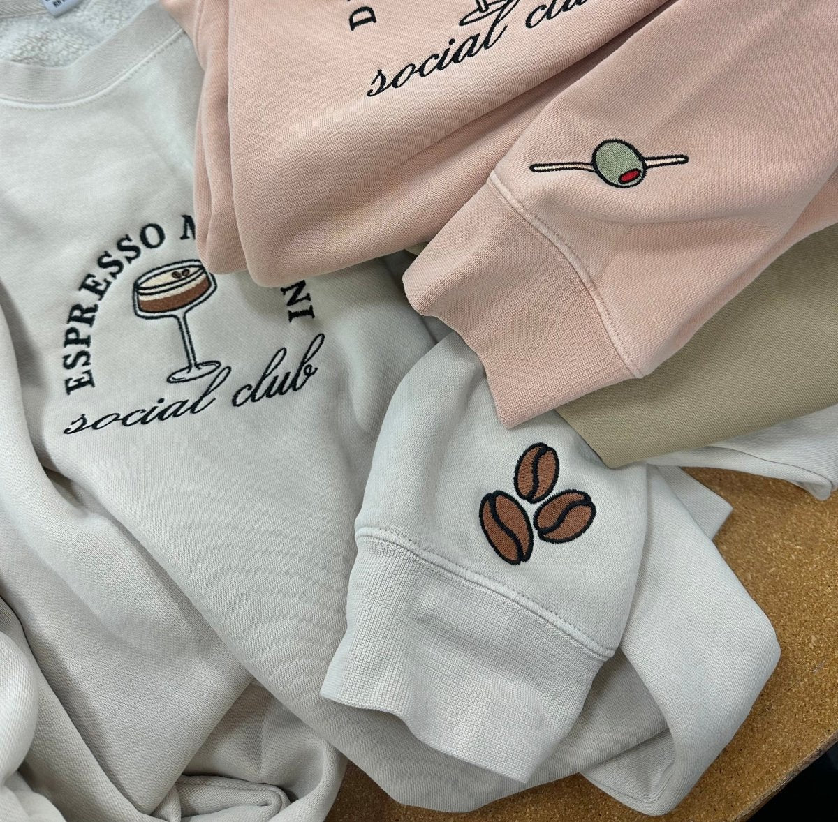 'Espresso Martini Social Club' Crewneck Sweatshirt from United Monograms