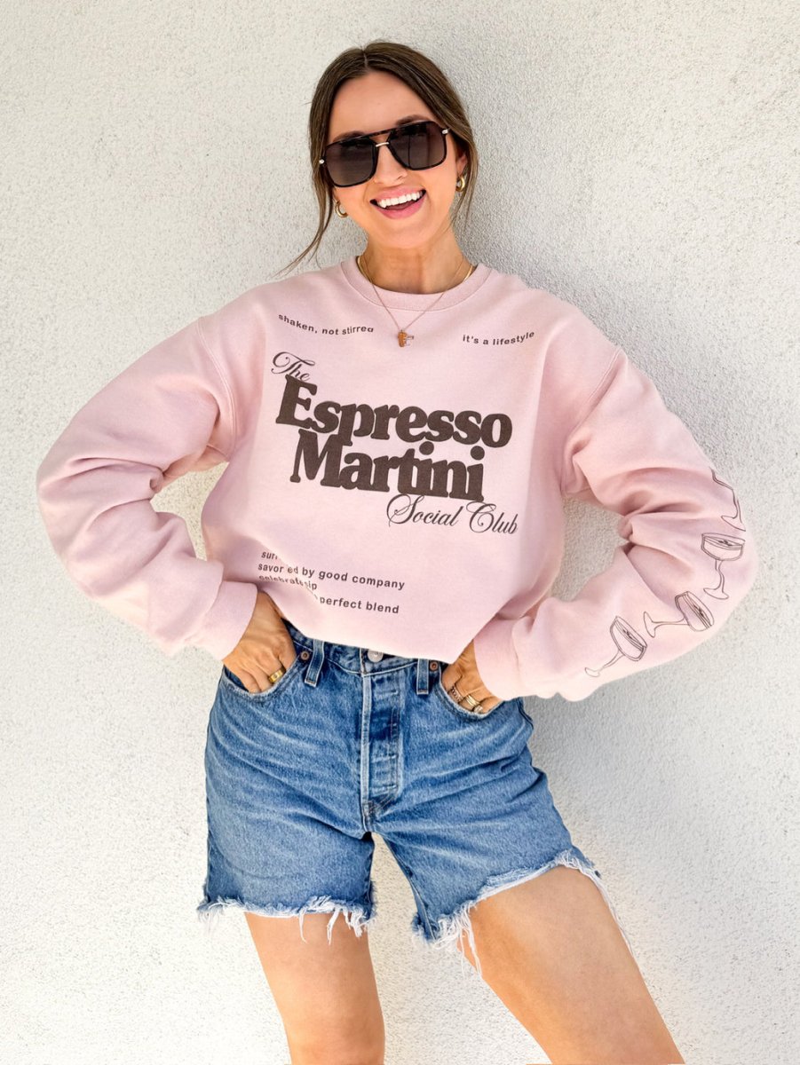 ‘Espresso Martini Social Club' Crewneck Sweatshirt from United Monograms