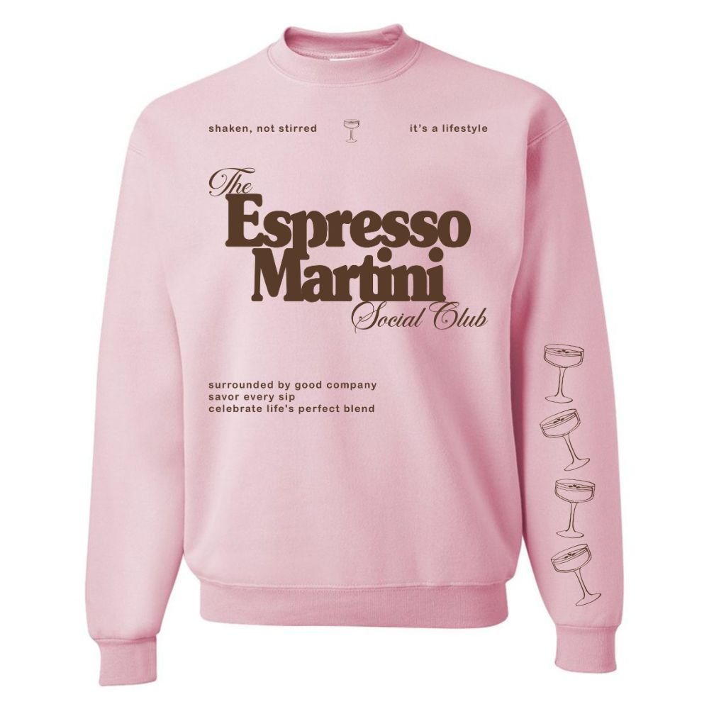 ‘Espresso Martini Social Club' Crewneck Sweatshirt from United Monograms