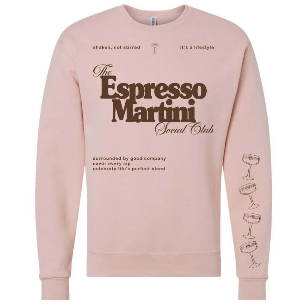 ‘Espresso Martini Social Club' Crewneck Sweatshirt from United Monograms