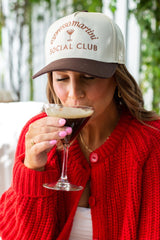 'Espresso Martini Social Club' Snapback Trucker Hat from United Monograms