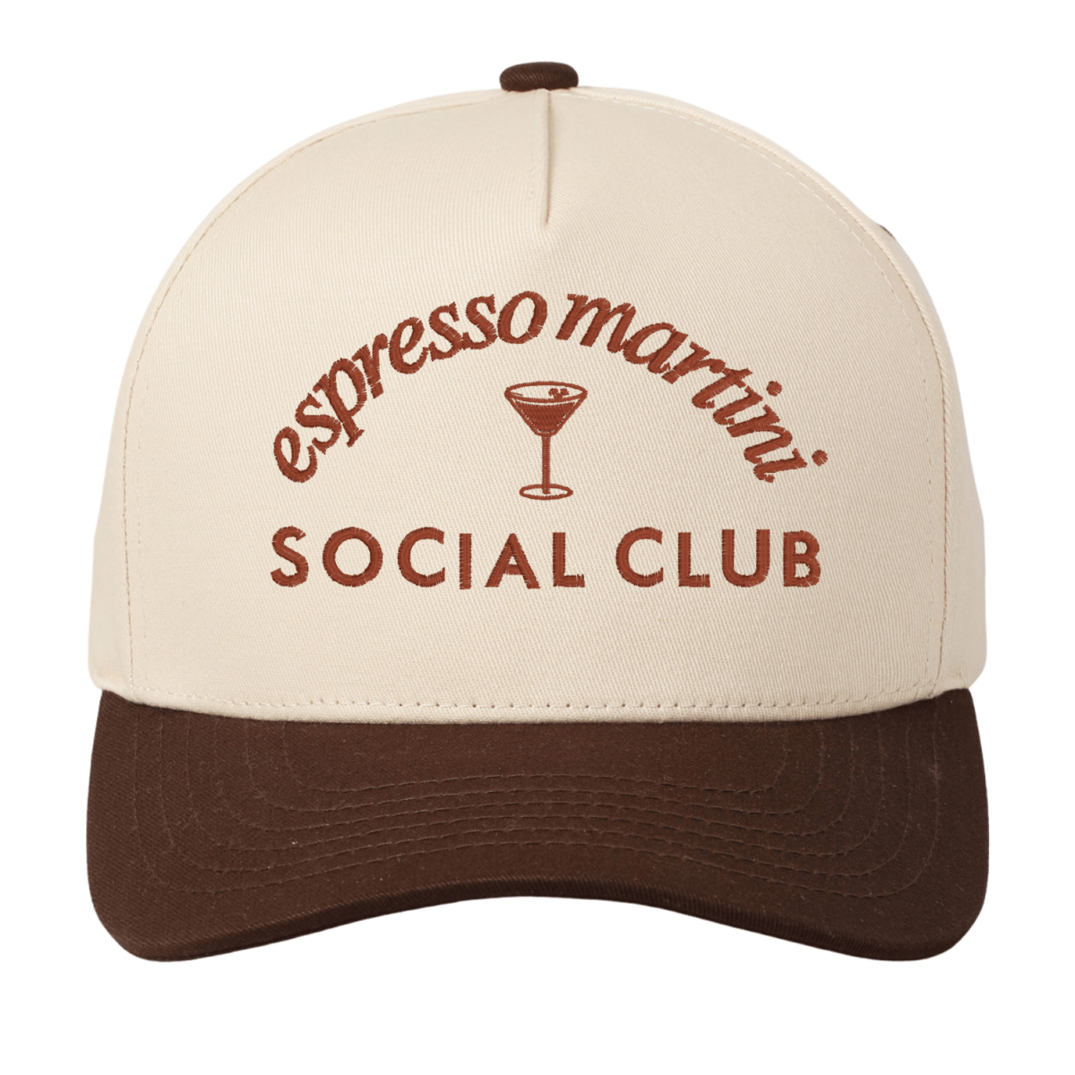 'Espresso Martini Social Club' Snapback Trucker Hat from United Monograms