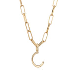 Essential Letter Charm Necklace from eklexic