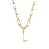 Essential Letter Charm Necklace from eklexic