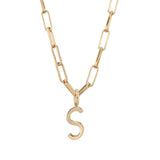 Essential Letter Charm Necklace from eklexic