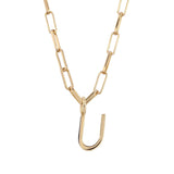 Essential Letter Charm Necklace from eklexic