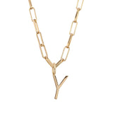 Essential Letter Charm Necklace from eklexic
