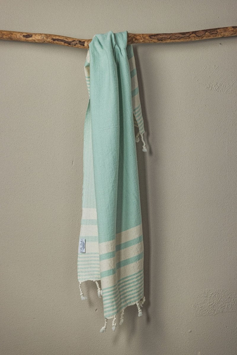 Essential Stripe Hand Towel Collection – 20” x 40” Turkish Cotton Hand Towels from The Bali Market