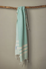 Essential Stripe Hand Towel Collection – 20” x 40” Turkish Cotton Hand Towels from The Bali Market