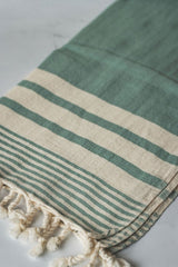 Essential Stripe Hand Towel Collection – 20” x 40” Turkish Cotton Hand Towels from The Bali Market