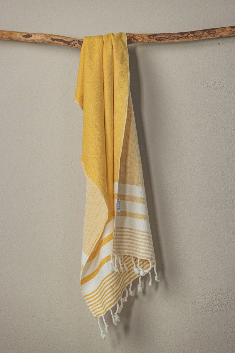 Essential Stripe Hand Towel Collection – 20” x 40” Turkish Cotton Hand Towels from The Bali Market