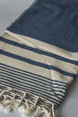 Essential Stripe Hand Towel Collection – 20” x 40” Turkish Cotton Hand Towels from The Bali Market