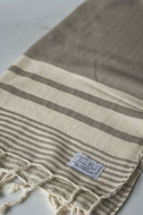 Essential Stripe Hand Towel Collection – 20” x 40” Turkish Cotton Hand Towels from The Bali Market