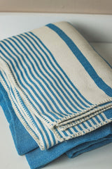 Essential Stripe Throw Blanket Collection – Turkish Cotton, 70” x 90” from The Bali Market