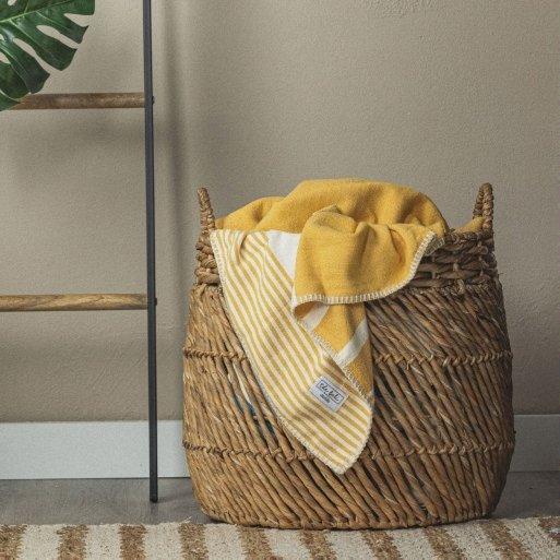 Essential Stripe Throw Blanket Collection – Turkish Cotton, 70” x 90” from The Bali Market