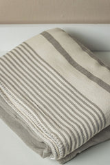 Essential Stripe Throw Blanket Collection – Turkish Cotton, 70” x 90” from The Bali Market
