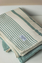 Essential Stripe Throw Blanket Collection – Turkish Cotton, 70” x 90” from The Bali Market