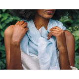 Gauze Linen Two Tone Scarf from SLATE + SALT
