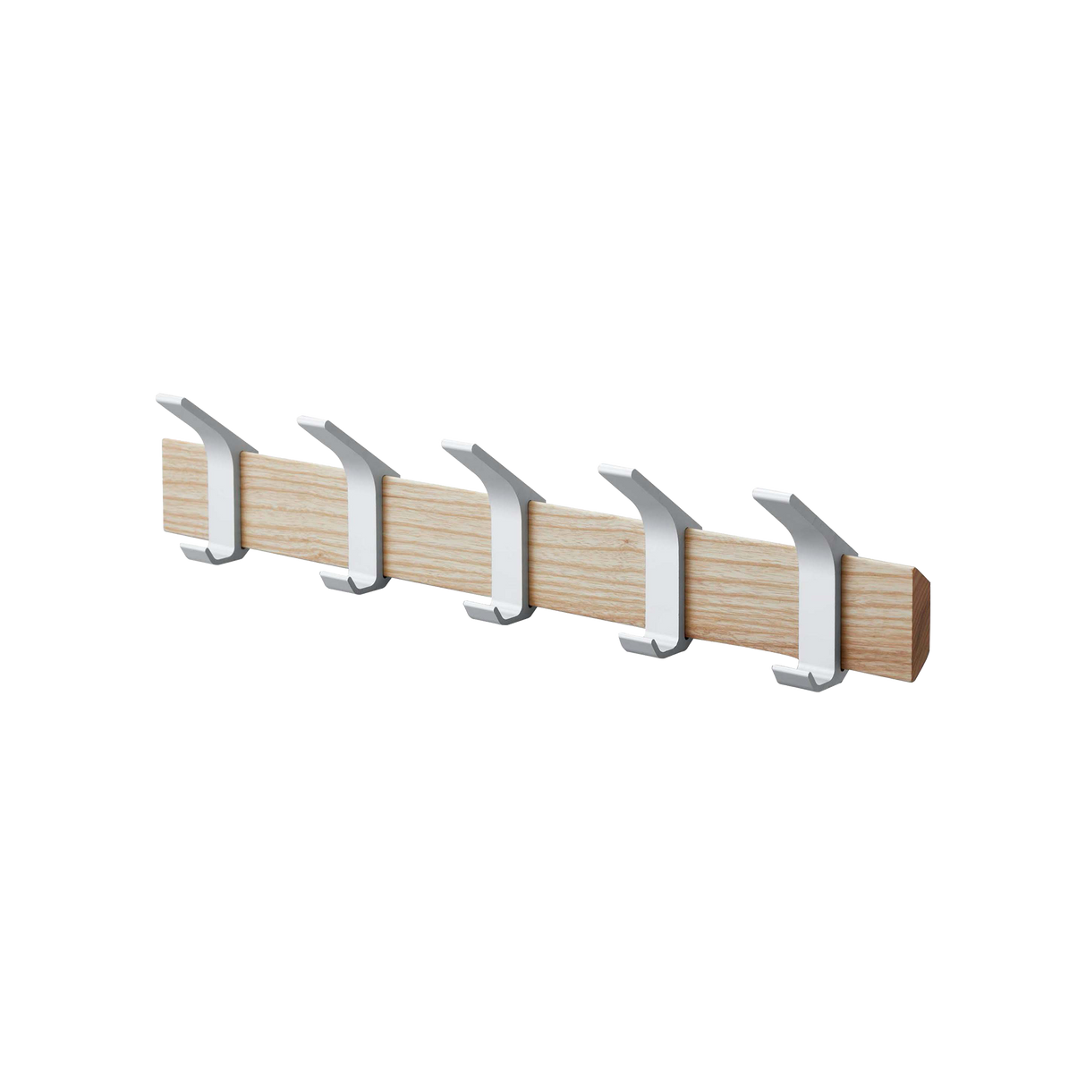 Wall-Mounted Coat Rack - Steel + Wood from Yamazaki Home