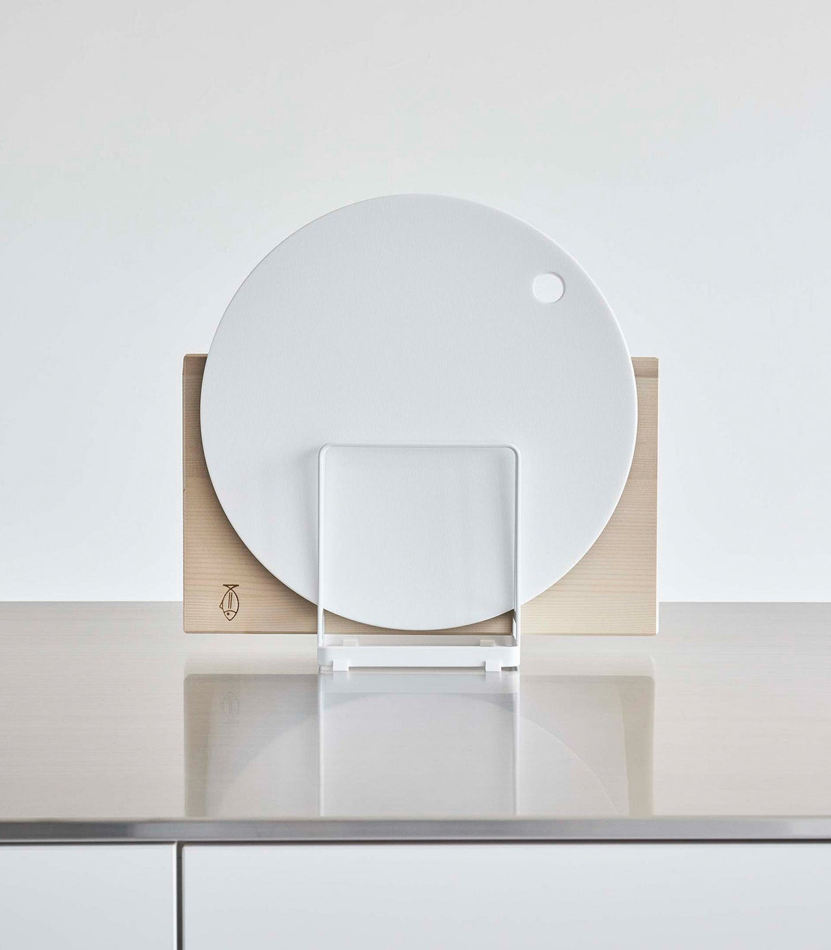 Round Cutting Board Stand - Steel from Yamazaki Home