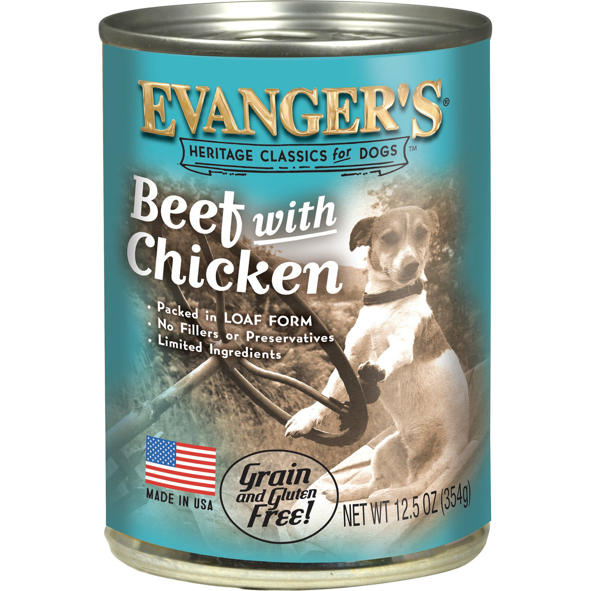 Evanger's Classic All Life Stages Beef with Chicken Wet Dog Food (12.5oz) from The Family Pet