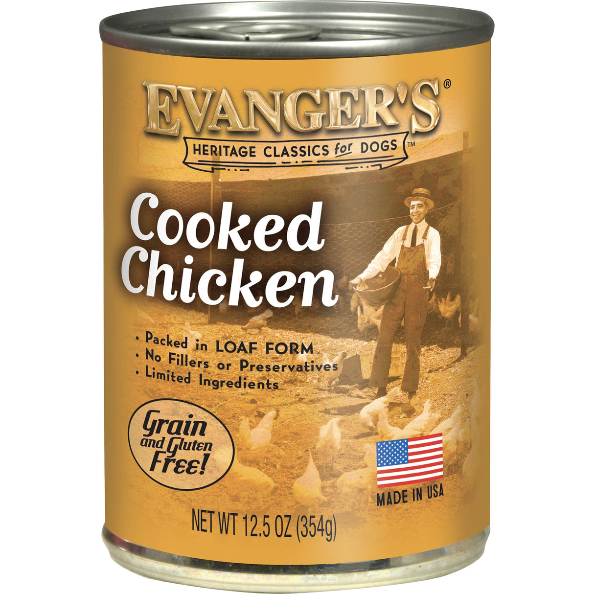 Evanger's All Life Stages Cooked Chicken Wet Dog Can (12.5oz) from The Family Pet