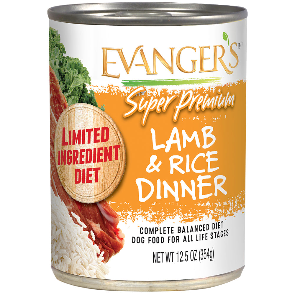 Evanger's Super Premium All Life Stages Lamb & Rice Dinner Wet Dog Can (12.5oz) from The Family Pet