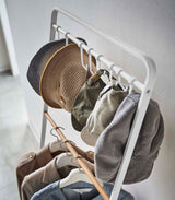 Coat Rack with Hat Storage (66" H)  - Steel + Wood from Yamazaki Home