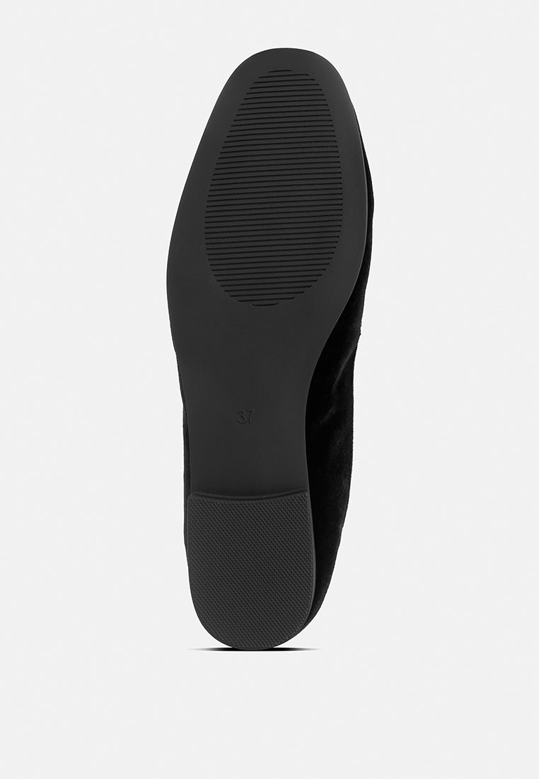 Evelio Horsebit Embellished Velvet Loafers from London Rag International