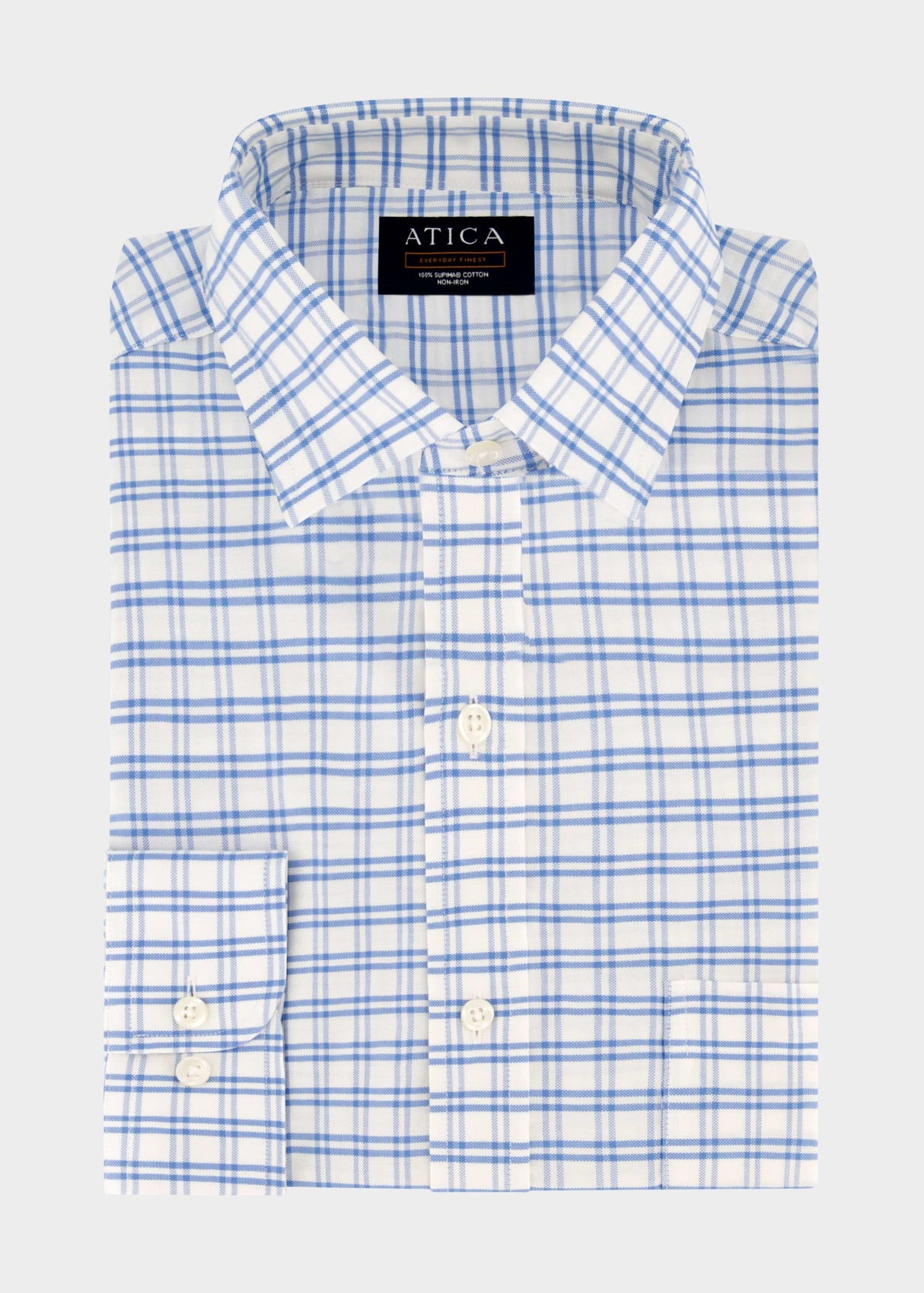 EVERYDAY Light Blue Grid Shirt from Atica Man