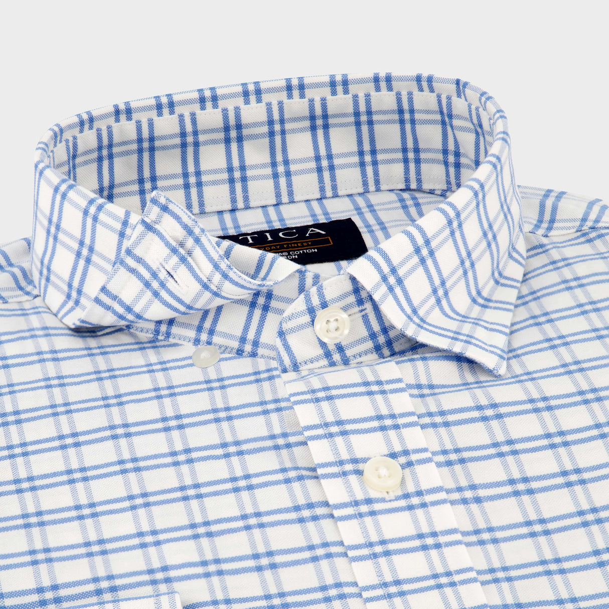 EVERYDAY Light Blue Grid Shirt from Atica Man