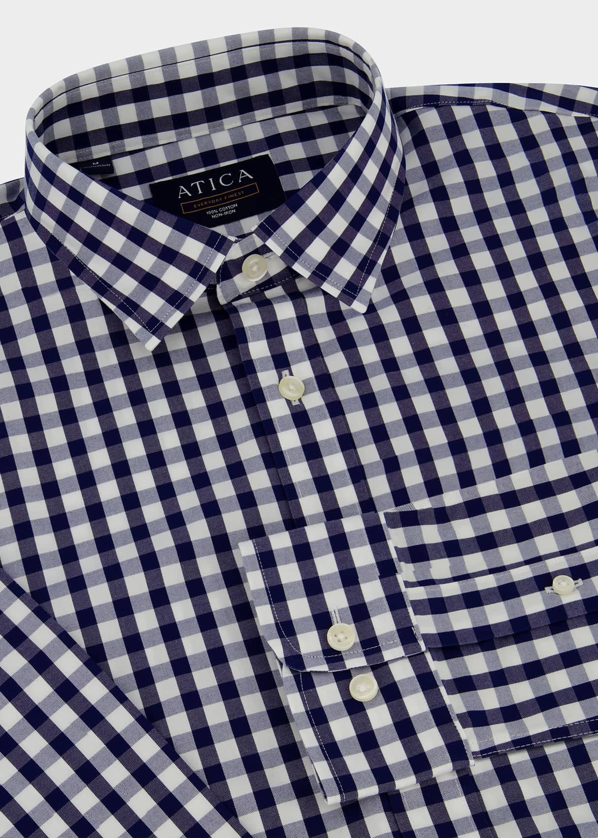 EVERYDAY Navy Gingham Shirt from Atica Man