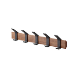 Wall-Mounted Coat Rack - Steel + Wood from Yamazaki Home