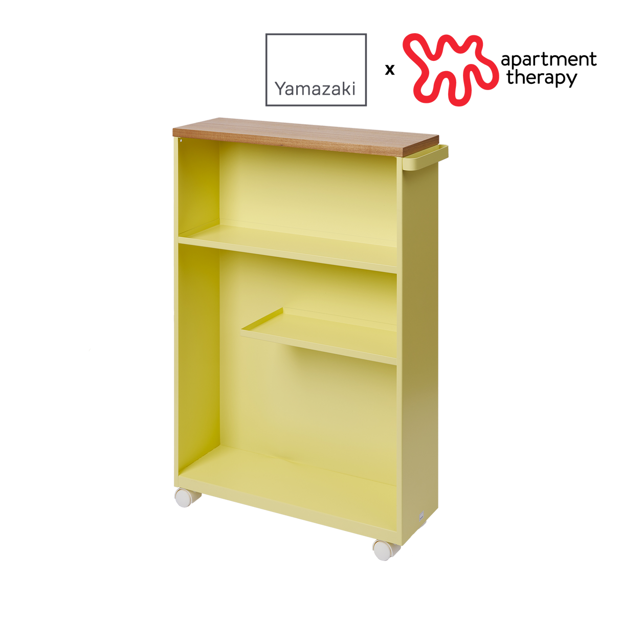 Rolling Storage Cart (27" H)  - Steel - Yellow Pear from Yamazaki Home
