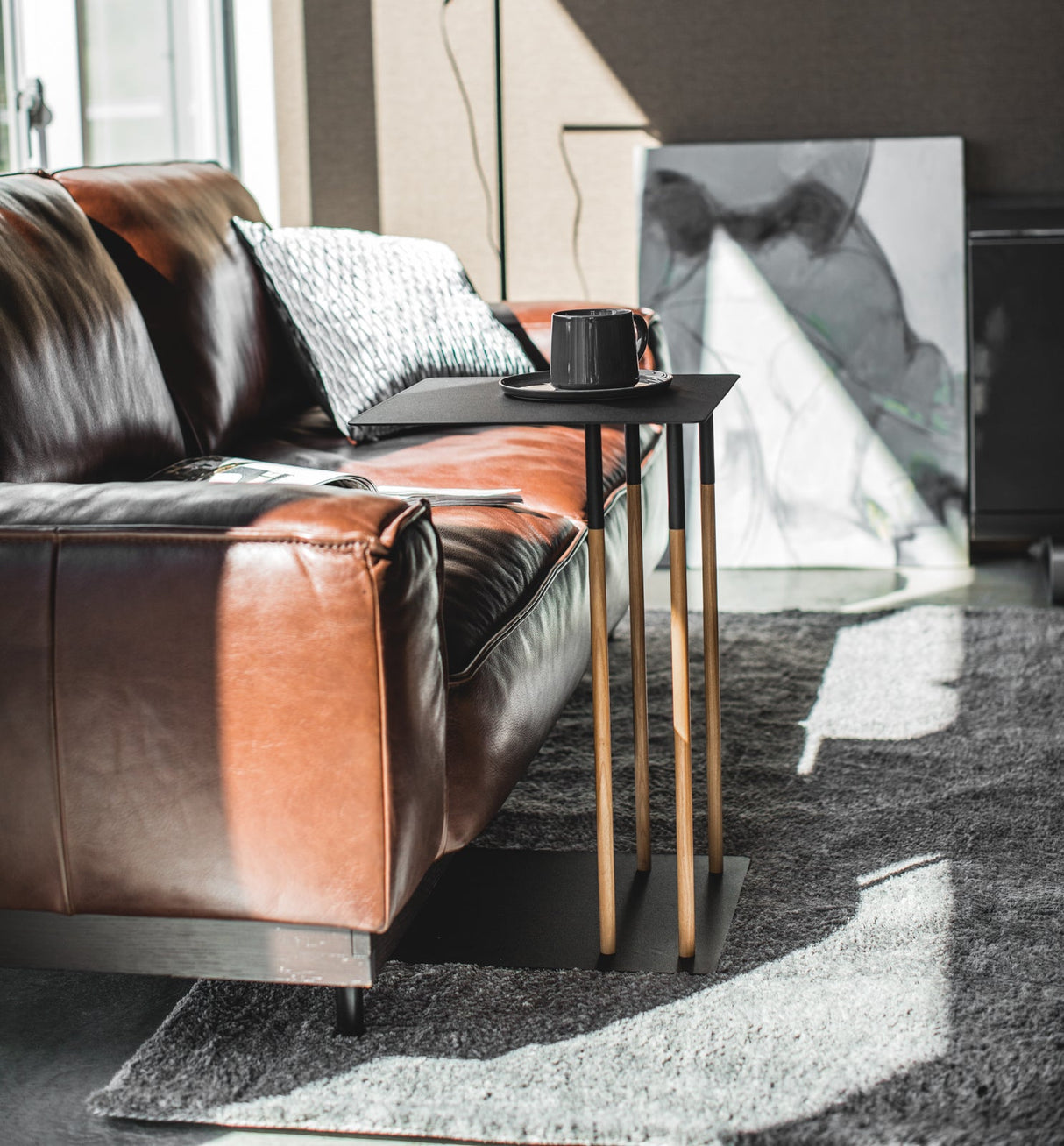 C Side Table (22" H)  - Steel from Yamazaki Home
