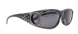 Explorer, (Bling) (Fit Over) Glasses W (Black Diamond) Genuine European Crystals, Polarized Sunglasses 1.1mm   (Smoke Grey) NY Fifth Avenue From NY Fifth Avenue