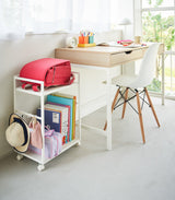 Two-Tier Hideaway Storage Cart (24" H)  - Steel from Yamazaki Home