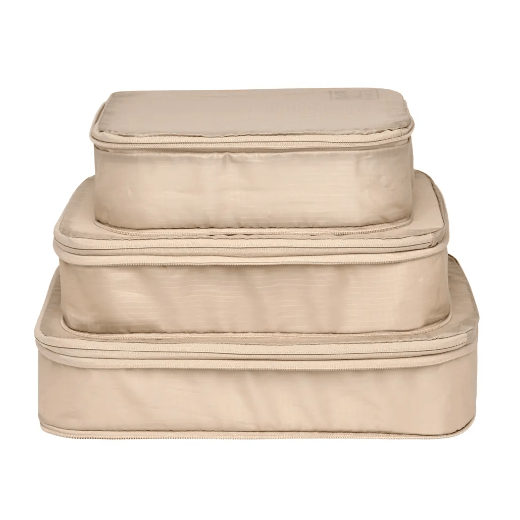 Compression Cubes & Packing Bags Set, 8-pack, Taupe From Bag-all