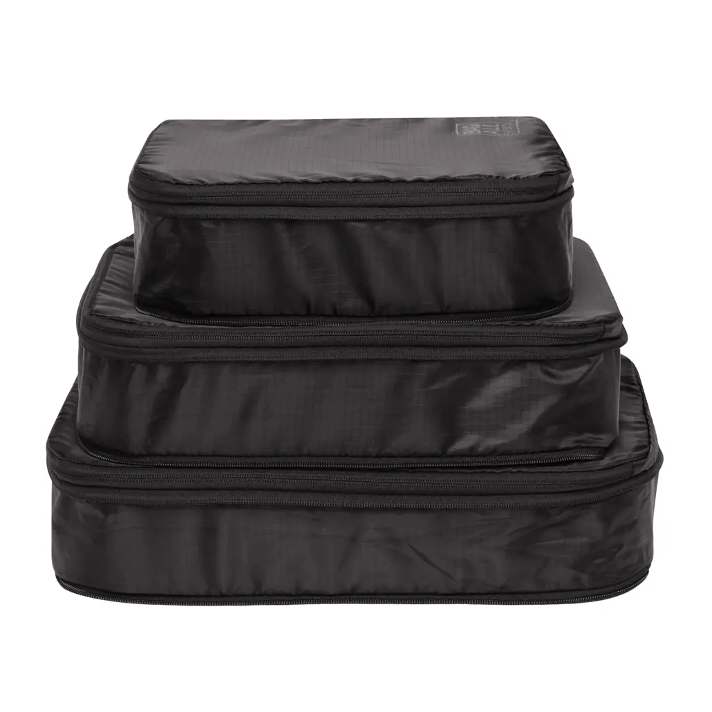 Compression Cubes & Packing Bags Set, 8-pack, Black From Bag-all