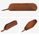The Paavo Leather Pen Case | Leather Makeup Pouch from STEEL HORSE LEATHER