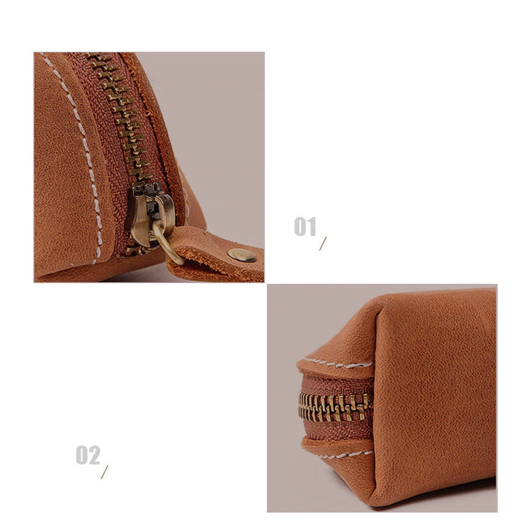 The Paavo Leather Pen Case | Leather Makeup Pouch from STEEL HORSE LEATHER